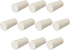 11-15mm Beige Drilled Silicone Stopper Plugs for Flask Test Tube Stopper 10pcs