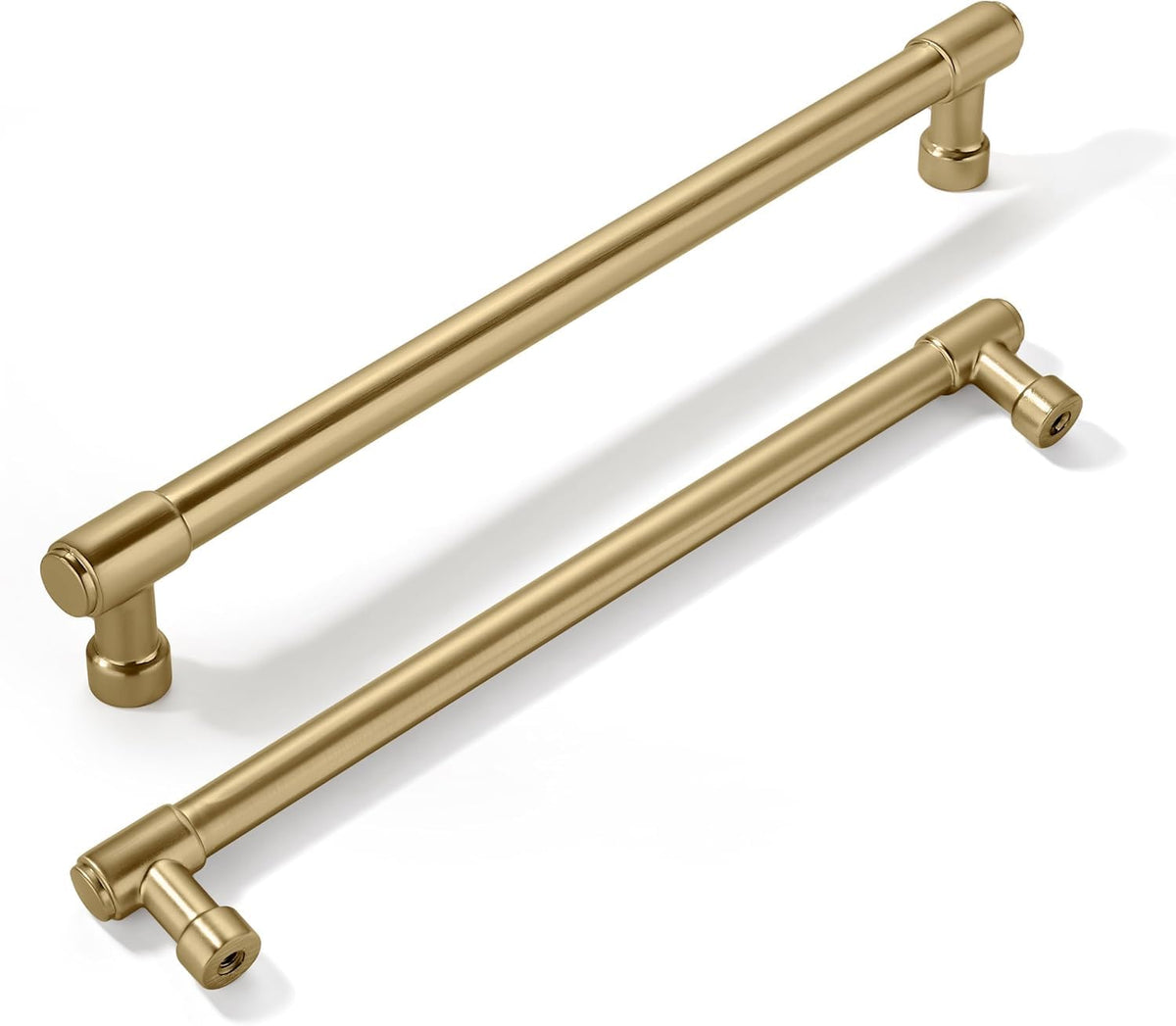 LinkMejor 10 Pack 7-1/2 Inch(192mm) Champagne Bronze Cabinet Pulls Kitchen Cabinet Hardware for Cupboard Drawer Pulls Dresser Handle