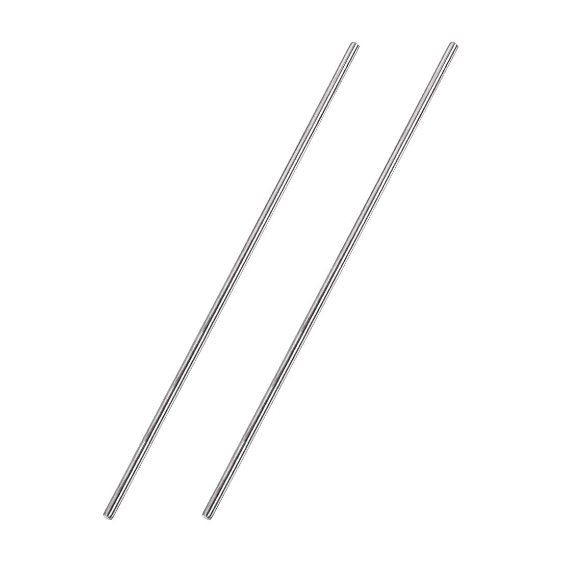 3mm x 100mm 304 Oțel Inox Solid Rotundă pentru Craft DIY - 2 buc