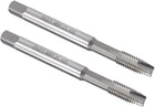 M8 x 1.25 Spiral Point Threading Tap, H2 Tolerance High Speed Steel Uncoated, Round Shank with Square End, DIN371/376, Metric Screw Taps Tapping Bit for Thread Repair, 2pcs