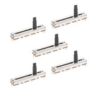 5pcs Fader Variable Resistors Mixer 45mm Straight Slide Potentiometer B100K Ohm Linear Potentiometers for Dimming Tuning