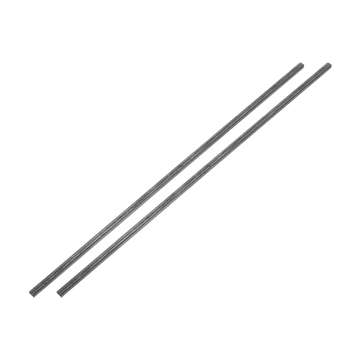2Pcs Square Steel Bar Stock, 13/64"x13/64"x12"(5mmx5mmx305mm) A36 Square Steel Rod Bars Precision Key Stock for Keyways Structural Support Industrial Machinery DIY Craft