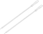 2 Pcs Drain Cleaner Brush, 18.5 Inches Extra Long Stainless Steel & Nylon Pipe Cleaner Brush, White, Medium Firmness, For Kitchen Sink, Shower, Toilet, Floor Drains, Tubes