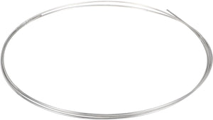 Stainless Steel Tubing Coil, 1/32" Wall Thickness 1/8" OD x 9.84 ft Industrial 304 Stainless Steel Coil Tube, Flexible Welded Steel Tubing Round Metal Pipe, Silver Tone