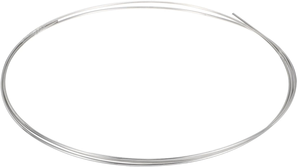 Stainless Steel Tubing Coil, 1/32" Wall Thickness 1/8" OD x 9.84 ft Industrial 304 Stainless Steel Coil Tube, Flexible Welded Steel Tubing Round Metal Pipe, Silver Tone