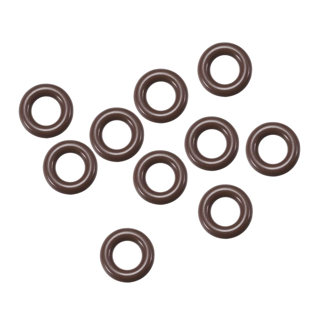 Fluorine Rubber O-Rings 13mm OD 6.8mm ID 3.1mm Width, Metric FKM Sealing Gasket, Pack of 10