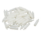M3 20+6mm Male Female Thread Nylon Hex Standoff Spacer Screw 50pcs