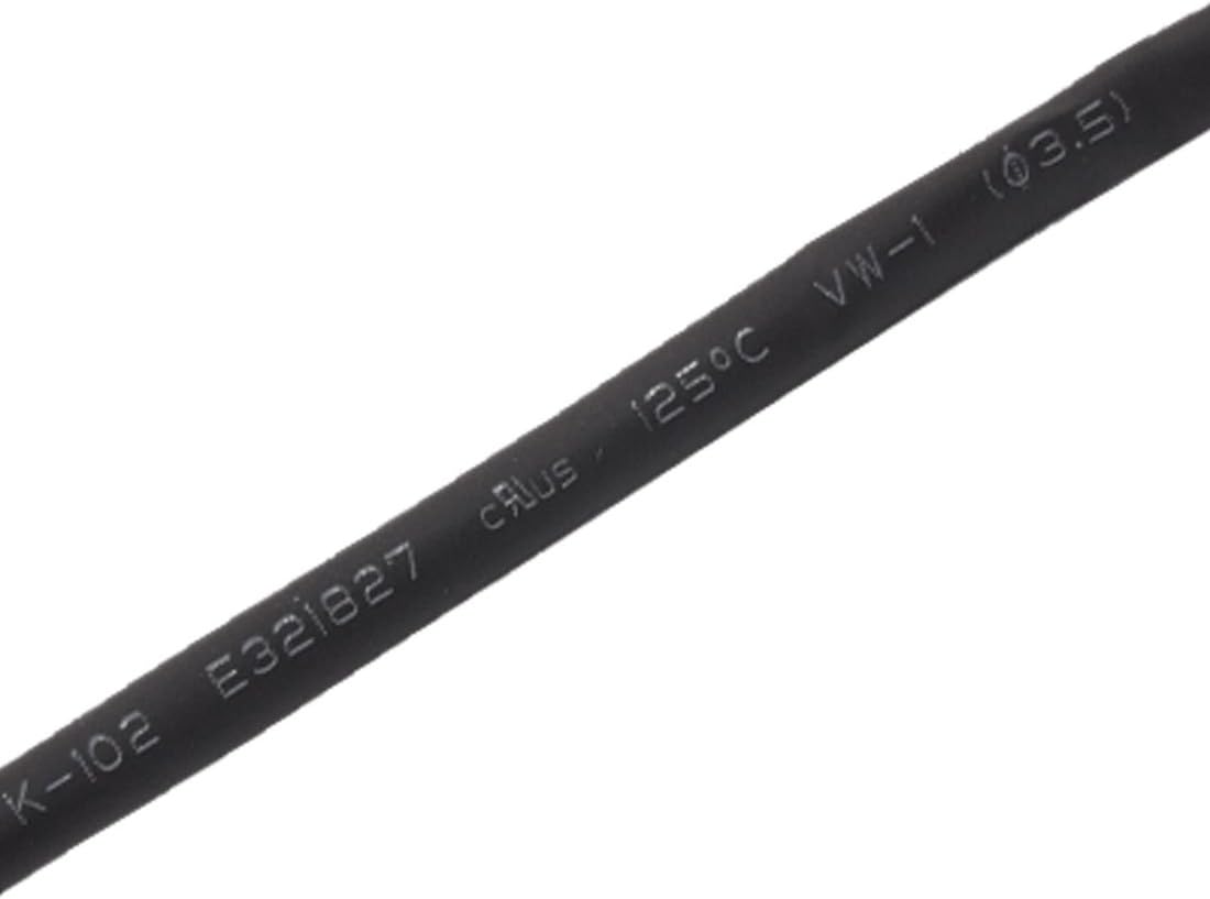 Black 3.5mm Dia 3 Meters Heat Shrinkable Tubing Tube