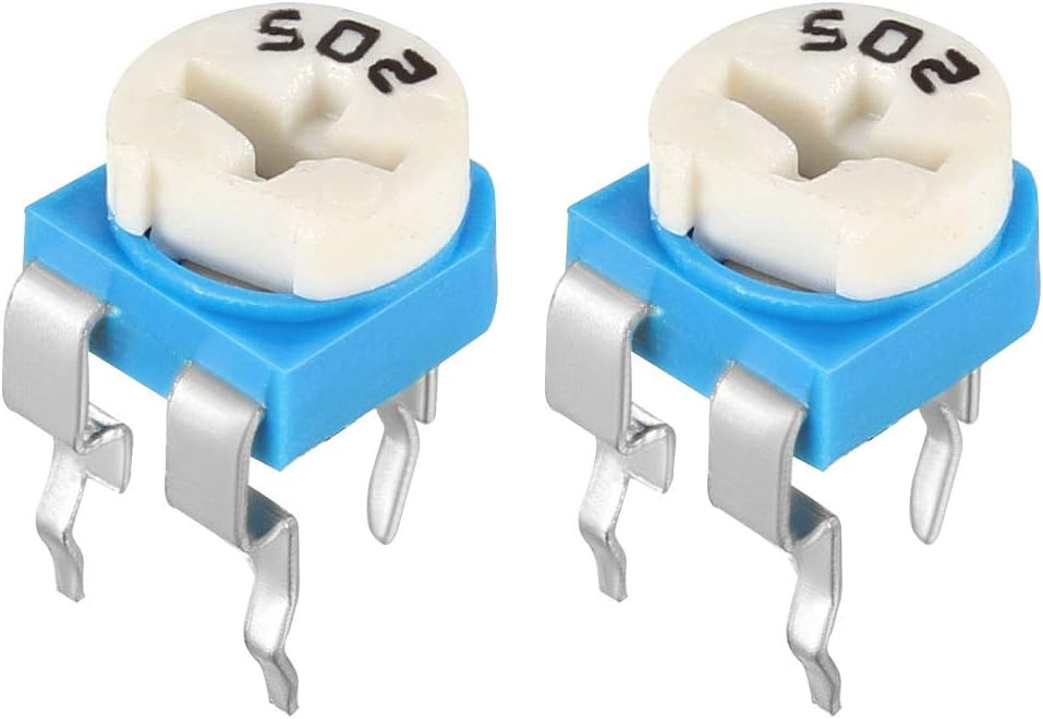 10 Pcs 5K Ohm Variable Resistors Top Adjustable Horizontal Cermet Potentiometer