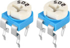 10 Pcs 5K Ohm Variable Resistors Top Adjustable Horizontal Cermet Potentiometer