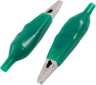 10 Pcs Insulated Electrical Alligator Clips Medium-Sized Green Clamps for Test Clamp