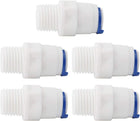 Straight, 1/4 Inch Male -1/4 Inch Tube OD Quick Connect Water Purifiers Tube Fittings Push in to Connector Filter Tubing Hose Pipe Joint for RO Reverse Osmosis System 5pcs