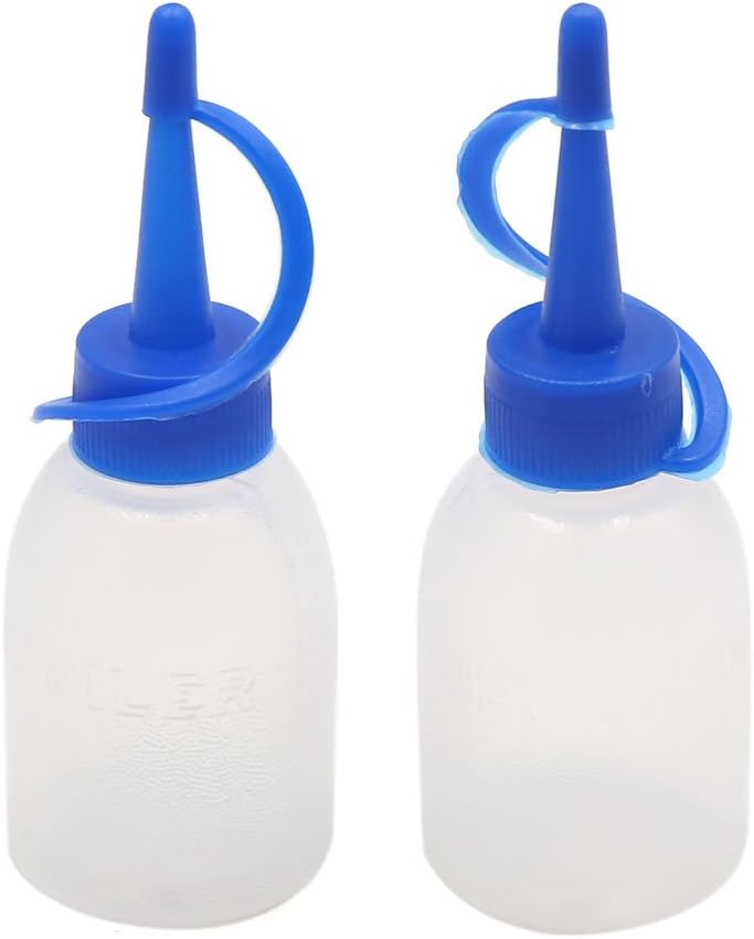 2pcs Universal Straight Beak Squeeze Oil Bottle Industrial Dispensing Tool for Car
