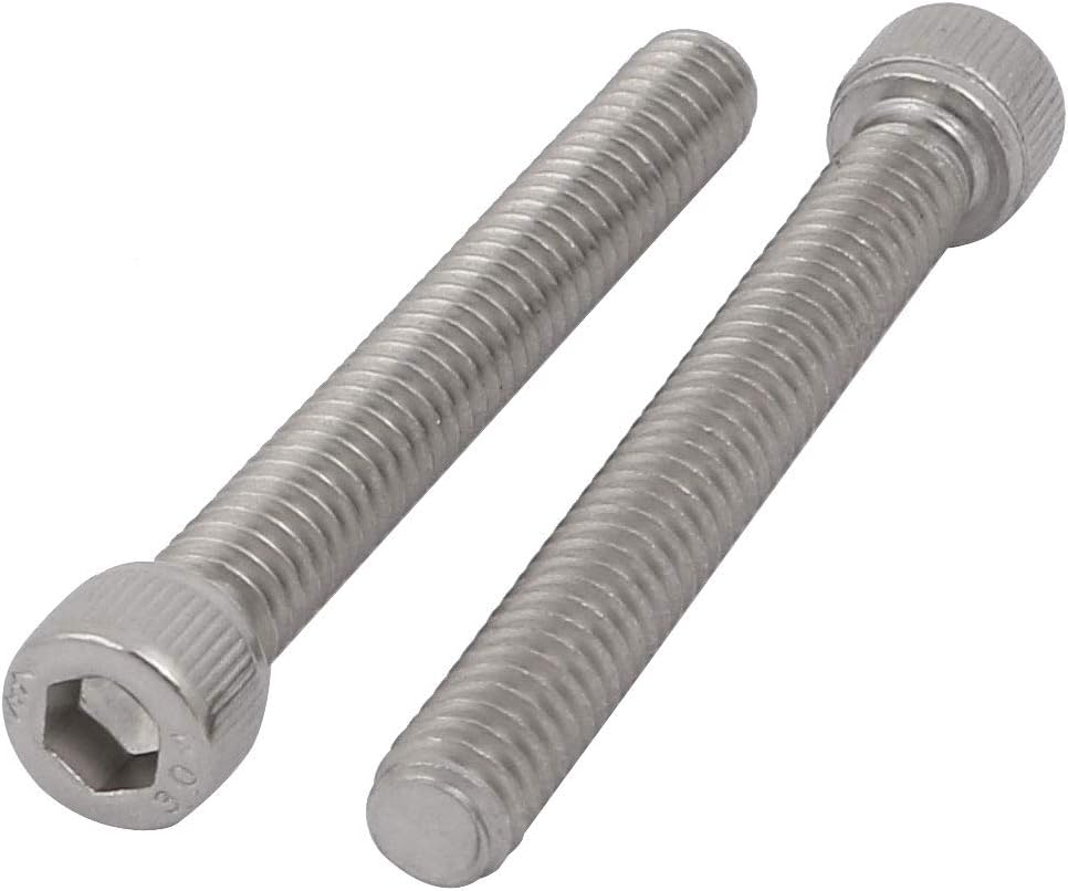 1/4-20 x 2" 304 Edelstahl Volle Schraube mit Sechskantkopf 10Stück