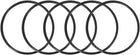 Nitrile Rubber O-Rings 75mm OD 67mm ID 4mm Width, Metric Sealing Gasket for Automotive Machine Plumbing, Pack of 5