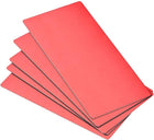 Blank Metal Business Card 100x50x0.6mm Anodized Aluminum Plate for DIY Laser Printing Red 5 Pcs