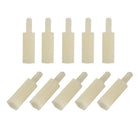 M2x12mm+6mm Male-Female Hex Nylon PCB Motherboard Spacer Standoff for FPV Drone Quadcopter, Computer & Circuit Board White 100pcs
