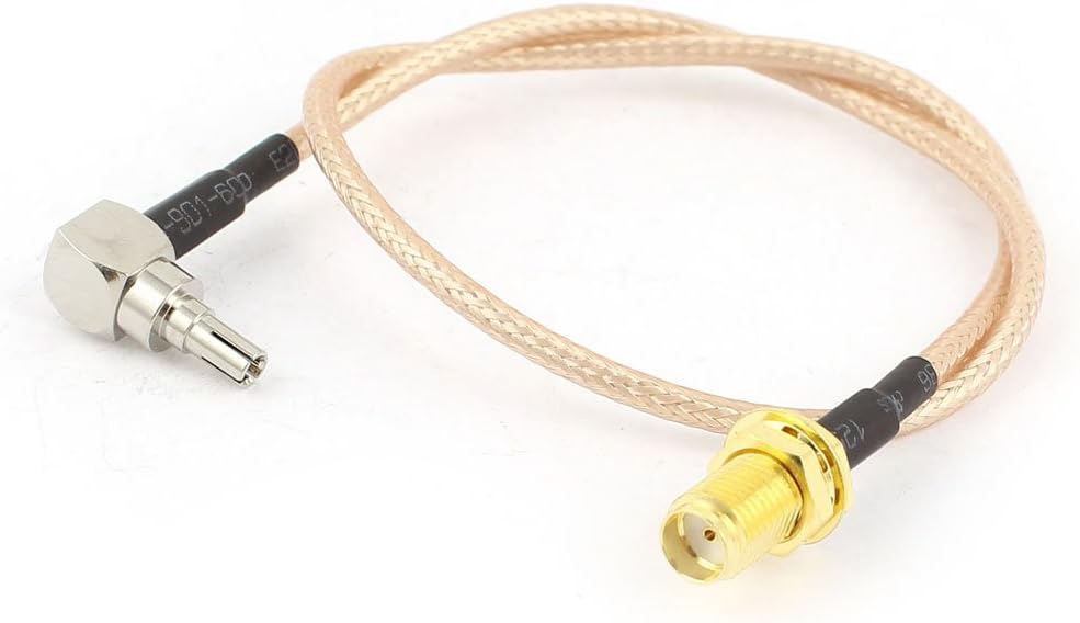 Straight SMA Female to 90 Degree CRC9 Male Connector RG316 Cable 30cm