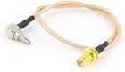 Straight SMA Female to 90 Degree CRC9 Male Connector RG316 Cable 30cm