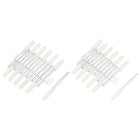 4mm Wool Felt Mounted Points Tapered Cylinder Polishing Bits Burrs Buffing Wheels with 1/8" Shank 24 Pcs