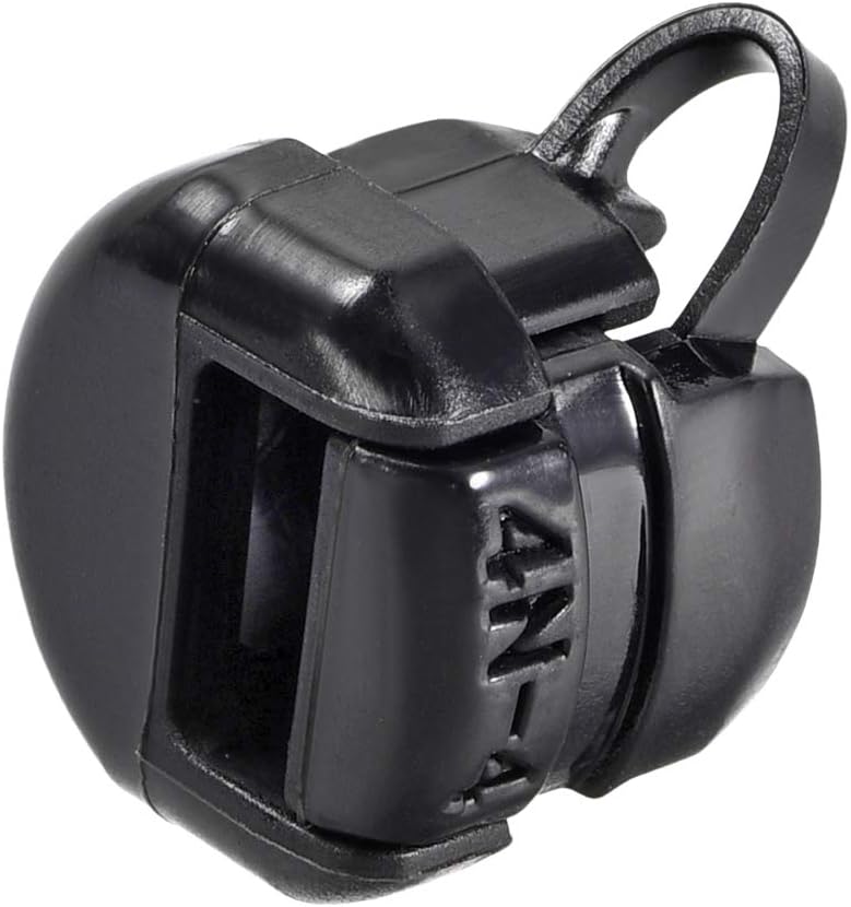 Round Cable Wire Strain Relief Bush Grommet Black for 3.8-7.6mm Wire 100pcs