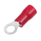 RV3.5-5 Insulated Electrical Crimp Terminal Ring Spade Wire Connector for 14-12AWG 10Pcs