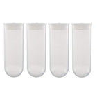 10 Pcs 100ml Plastic Centrifuge Tubes with Snap Cap, Polypropylene Graduated Micro Centrifuge Tube, Round Bottom, Clear, Storage Container for Beads Sample Lab