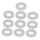10pcs Clear Silicone Round Flat Washer Assortment Size 10x19x3mm Flat Washer