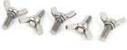 a16060600ux0201 Screw M6 1Mm Pitch 304 Stainless Steel Wing Butterfly Thumb Screw Metric 5Pcs