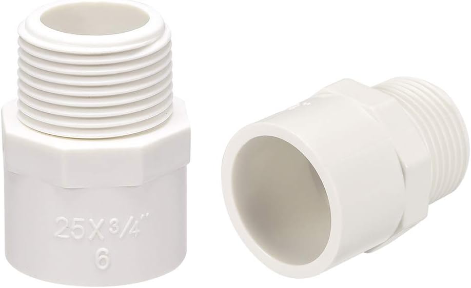 32mm Slip X G1 Baling Bajak Laki-Laki PVC Fitting Adapter Konektor 10Pcs
