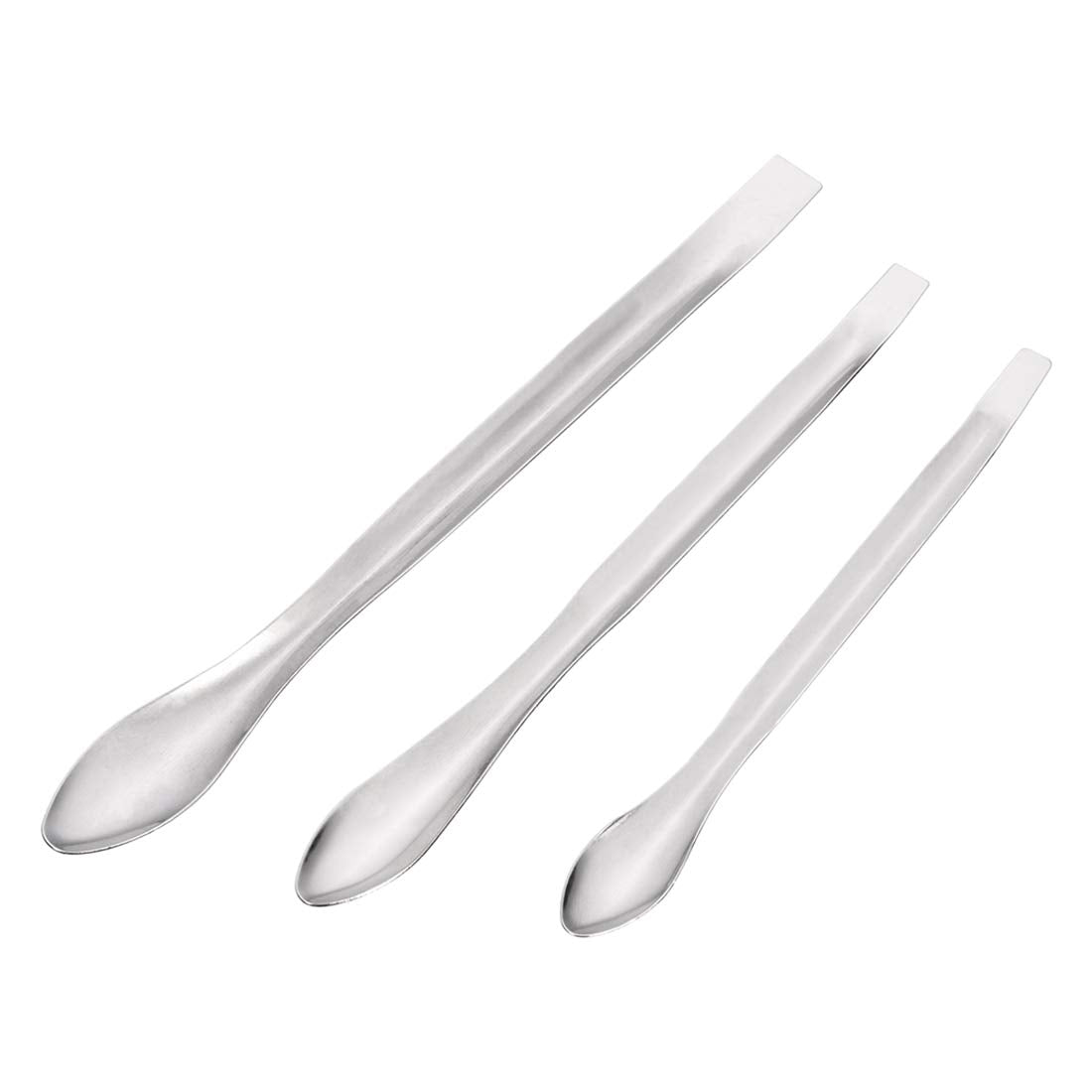 Micro Scoop Stainless Steel Reagent Sampling Lab Spoon Spatulas for Laboratory 3in1 6Pcs