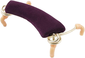 Rubber Shoulder Durable Holder Portable Maroon Flannel Pad 1/2 Violin Rest