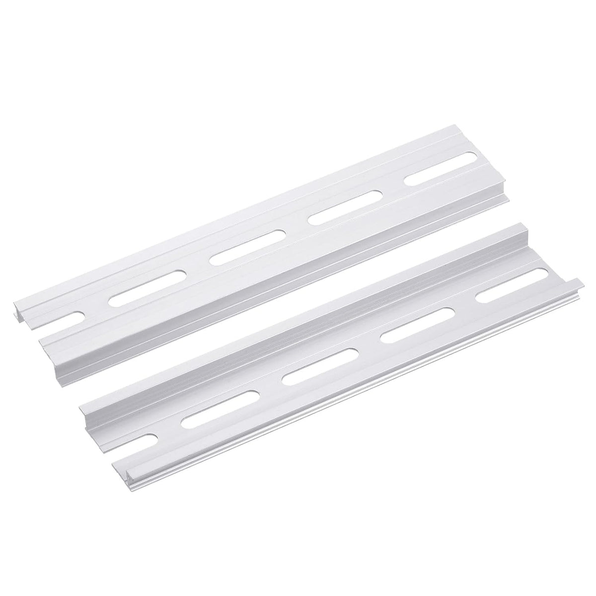 5pcs Aluminum DIN Rails, 6 Inches Long, 35mm Wide, 7.5mm High, C45 Terminal Blocks Contactor Din Rails Terminal Blocks