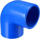 25mm Slip 90 Degree PVC Pipe Fitting Elbow Coupling Adapter Blue 5 Pcs