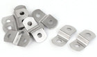 Metal Z Shape Photo Picture Frame Brackets, 10PCS, Silver Tone, 30mm x 13mm x 7mm, Mount Hole Diameter 4.5mm, Includes Screws