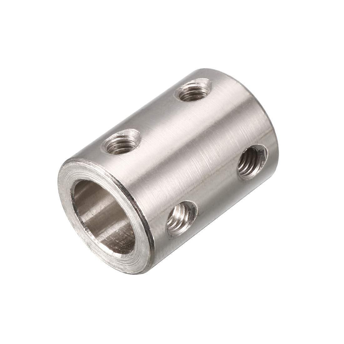 6mm to 10mm Bore Rigid Coupling 22mm Length 16mm Diameter Motor Shaft Coupler Connector C45 Steel Silver Tone