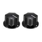 2Pcs Speaker Control Knob Power Amplifier Knob 27mm Dia. Rotary Knobs for 6mm Dia. Shaft Potentiometer