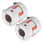 Aluminum Plum Shaft Coupling 14mm to 14mm Bore L35xD30 Flexible Coupler Joint for Machine and Servo Stepped Motor Pack of 2