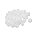 Plastic Round Non-Threaded Column Standoff Support Spacer Tube 12x9mm 50pcs White