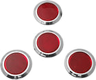 4 Pieces Red Round Car Reflector Set (HL-3003)