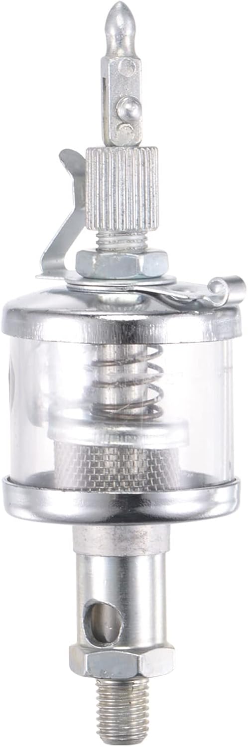 Needle Valve Type Oil Cup M8x1 Thread 16ml Sight Gravity Drip Feed Oiler