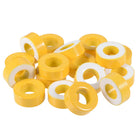 17pcs 14.2 x 27.3 x 11mm Ferrite Chokes Ring Iron Powder Toroid Cores Yellow White