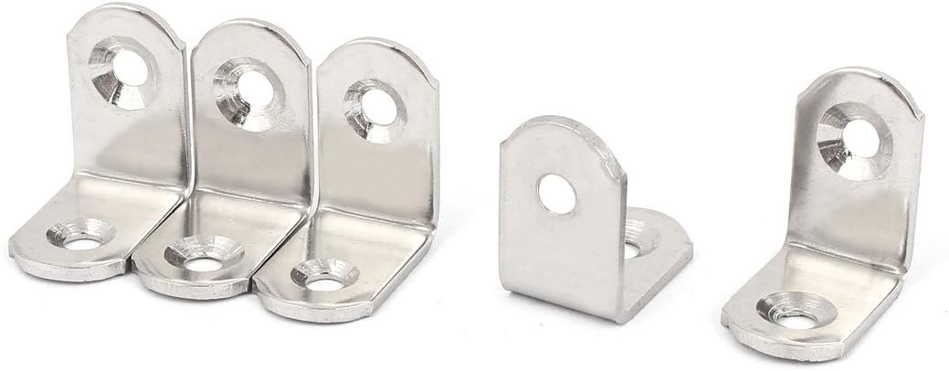 25mmx25mm Stainless Steel Corner Brace Joint Right Angle Bracket 5pcs