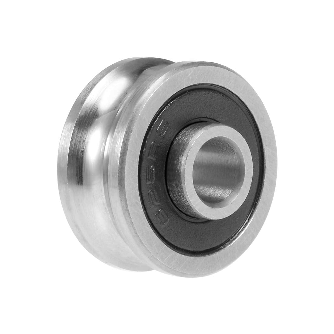 SG15 U-Groove Track Guide Bearing 5x17x8mm Pulley Wheel Bearings for Textile Machine (Dual Row)