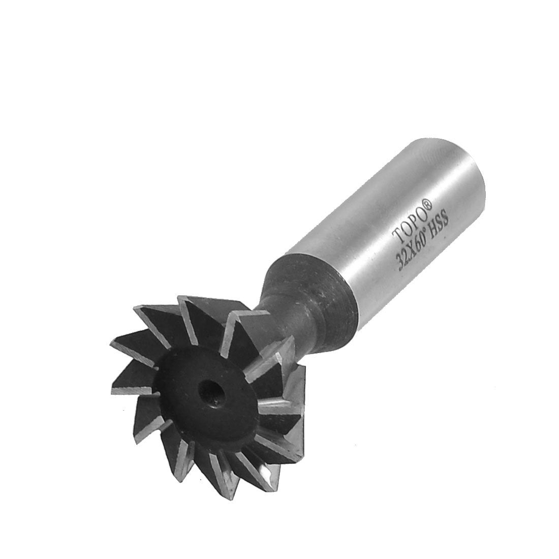 32mm Dia x 60 Degree Straight Shank HSS Dovetail Milling Cutter