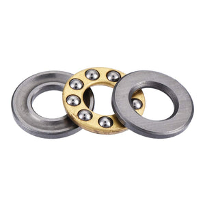 a12071000ux0781 12mm x 6mm x 4.5mm Silver Tone Metal Ball Thrust Bearing, 0.24 Metal