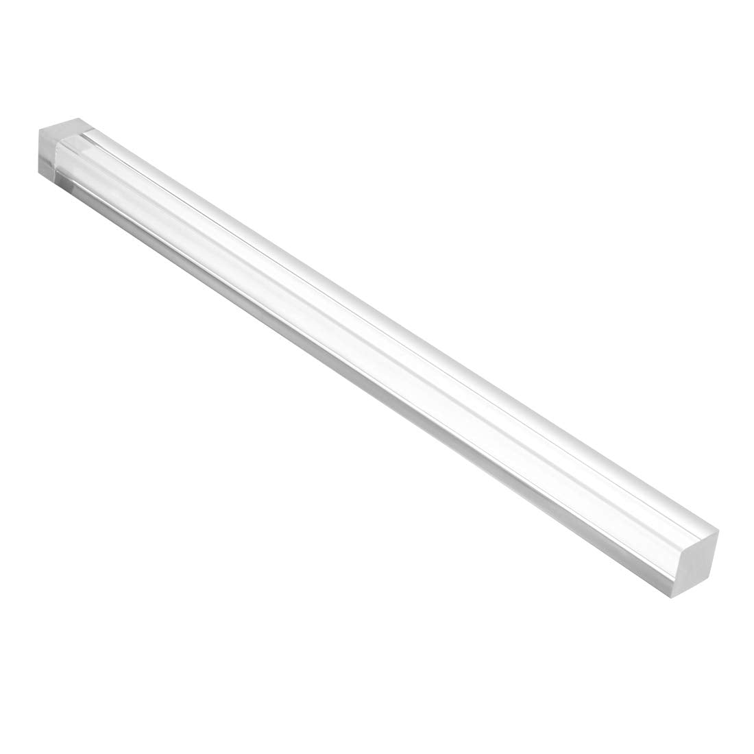 Acrylic Square Rod,0.6 x 0.6 x 10inch Clear,Solid Plastic PMMA Bar Stick