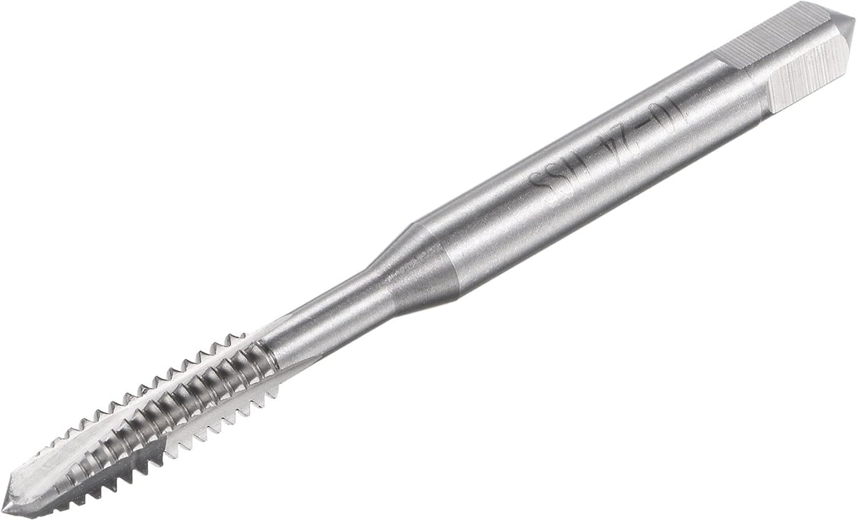 Spiral Point Threading Tap 10-24 UNC, HSS (High Speed Steel) Machine Thread Screw Tap 3 Straight Flutes Uncoated Tapping Tool H2 Tolerance