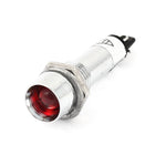 a14090300ux0757 DC 12V Metal Shell Red LED Signal Pilot Lamp Mini Indicator Light