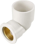 32mm Slip x 3/4PT Female Thread 90 Degree PVC Pipe Fitting Elbow 3 Pcs